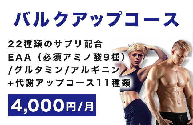 バルクアップコース 4,000円/月